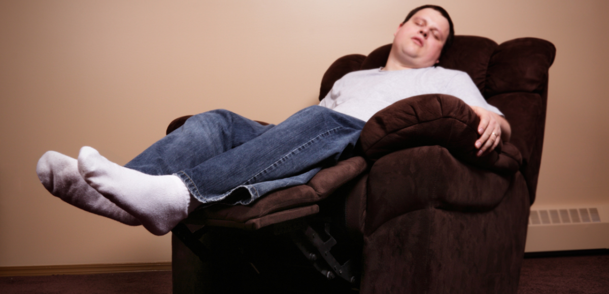 Man in recliner