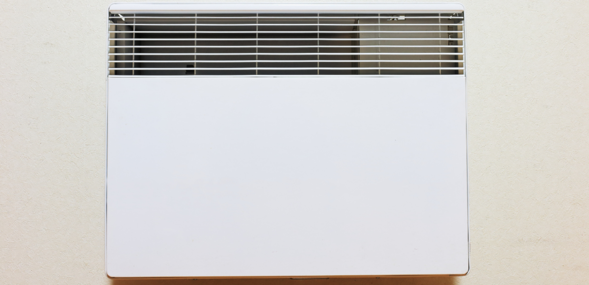 A wall-mounted heater