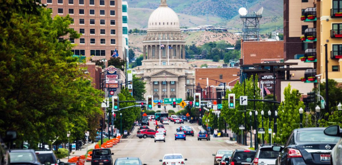 Street in Boise, near Garden City