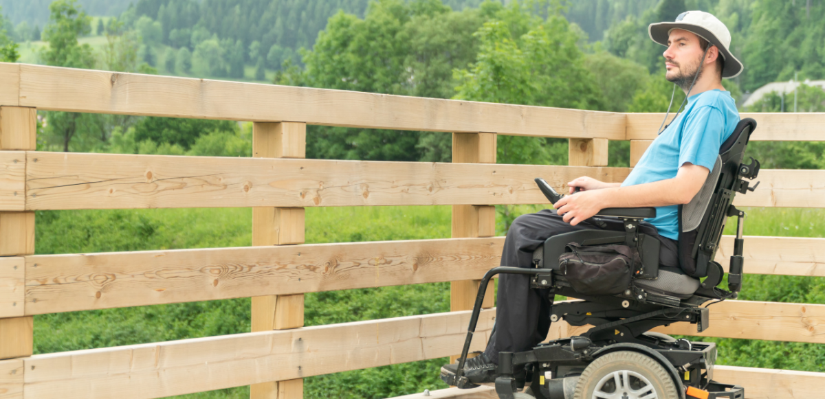 Man in wheelchair